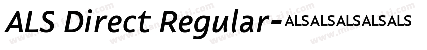 ALS Direct Regular字体转换
